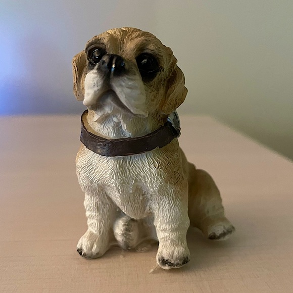 Vintage Stone Critters Puppy Dog Figurine (small, sitting) - Picture 1 of 8